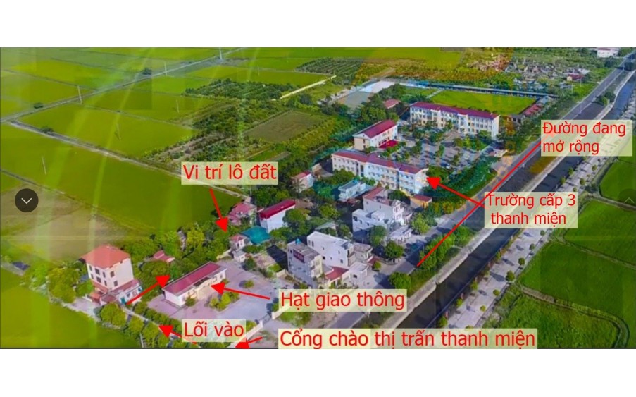 Đất thổ cư tại Quán Khoang Lam Sơn Thanh Miện Hải Dương ngay cạnh trường THPT Thanh Miện sau lưng hạt QLGT đường bộ